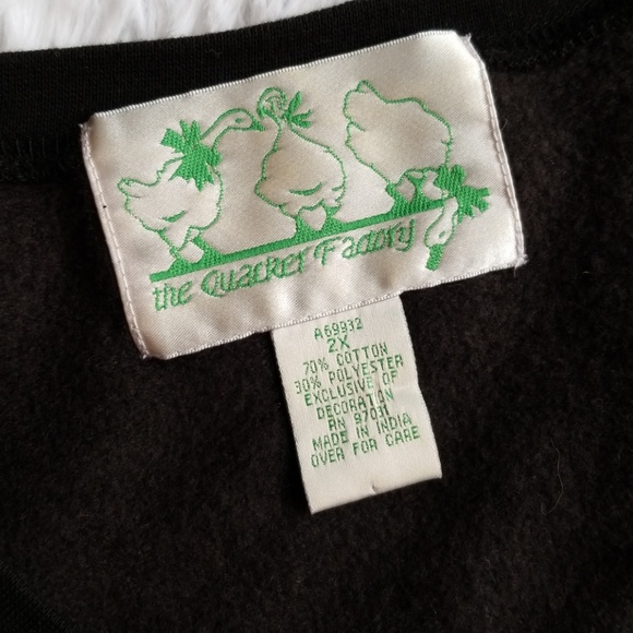 The Quacker Factory 2X Beaded Pumpkin Fall Sweater - Picture 3 of 7